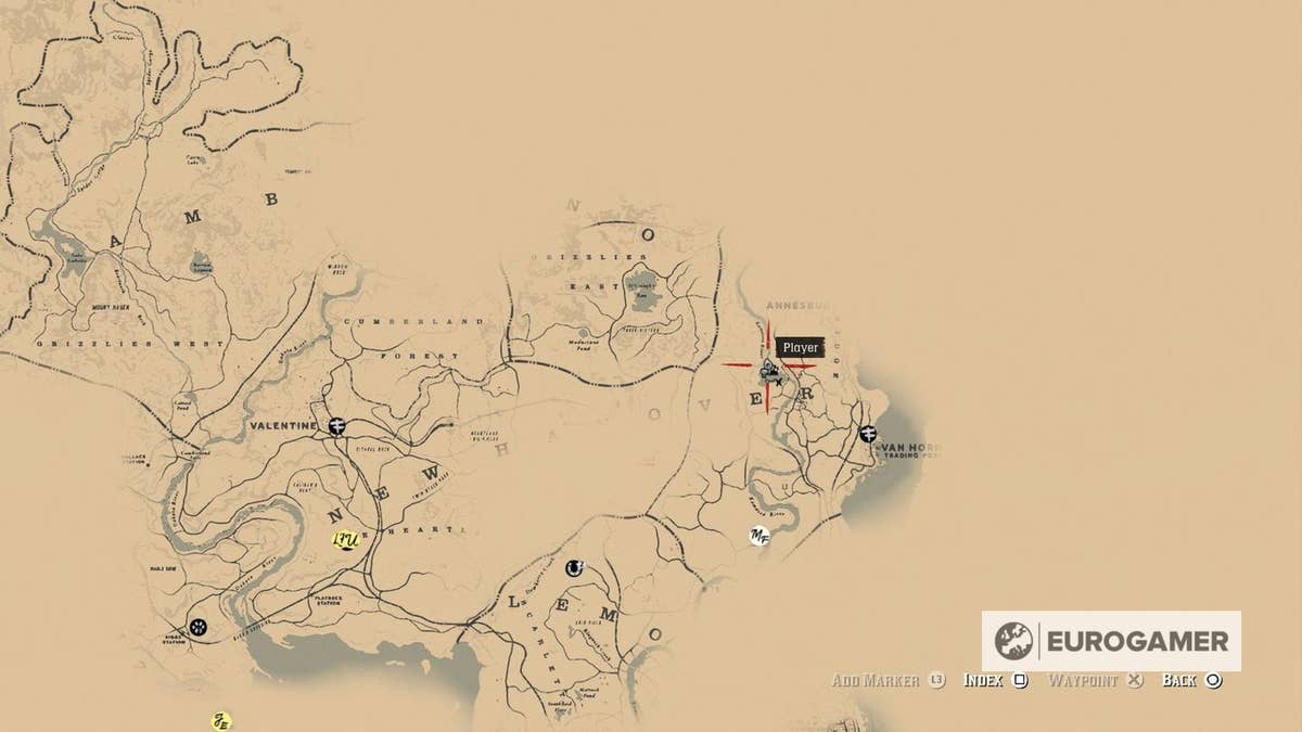 Red Dead Redemption 2 Poisonous Trail Treasure Map location and