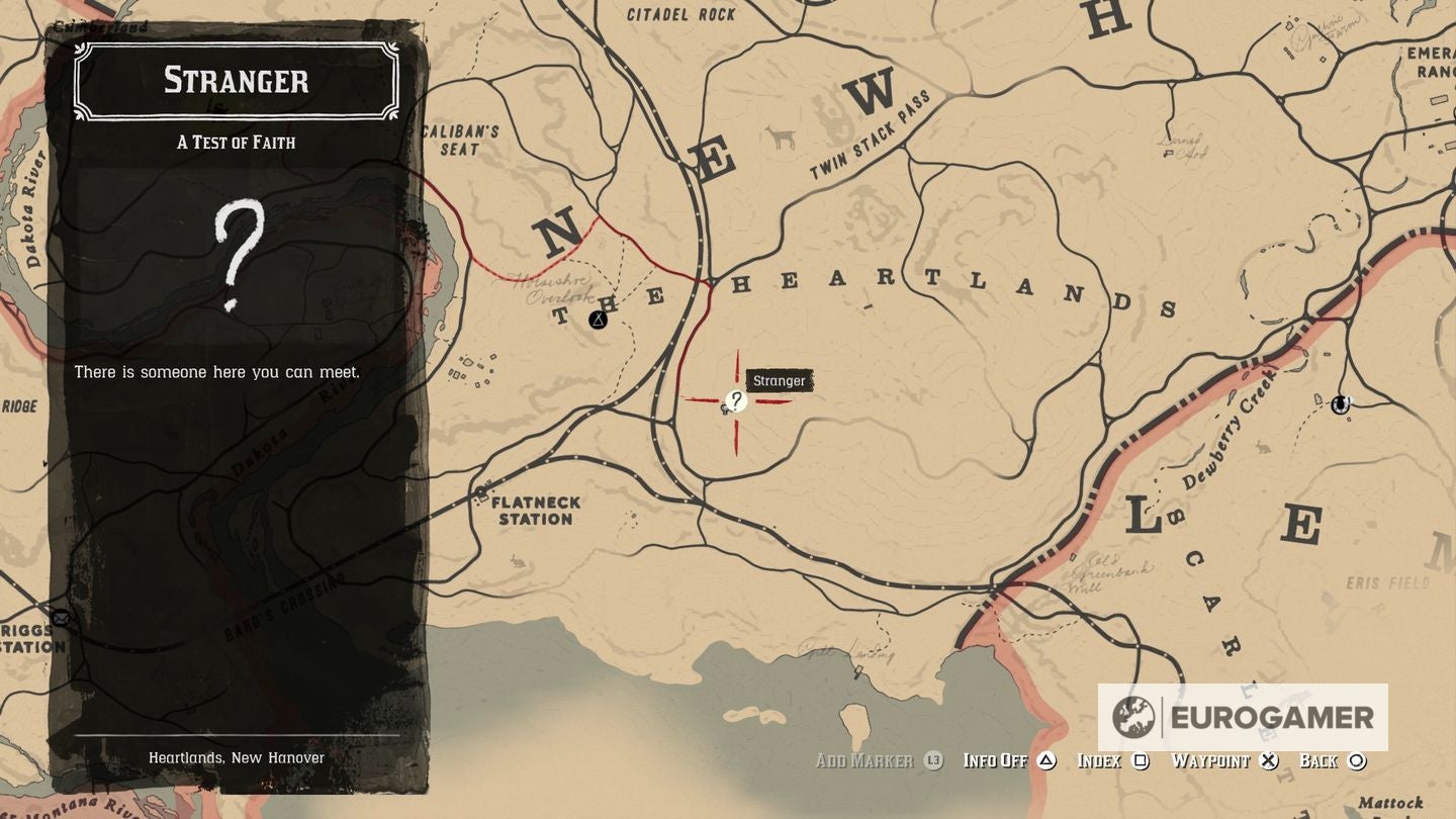Red Dead Redemption 2 Stranger locations for Noblest of Men and a Woman ...
