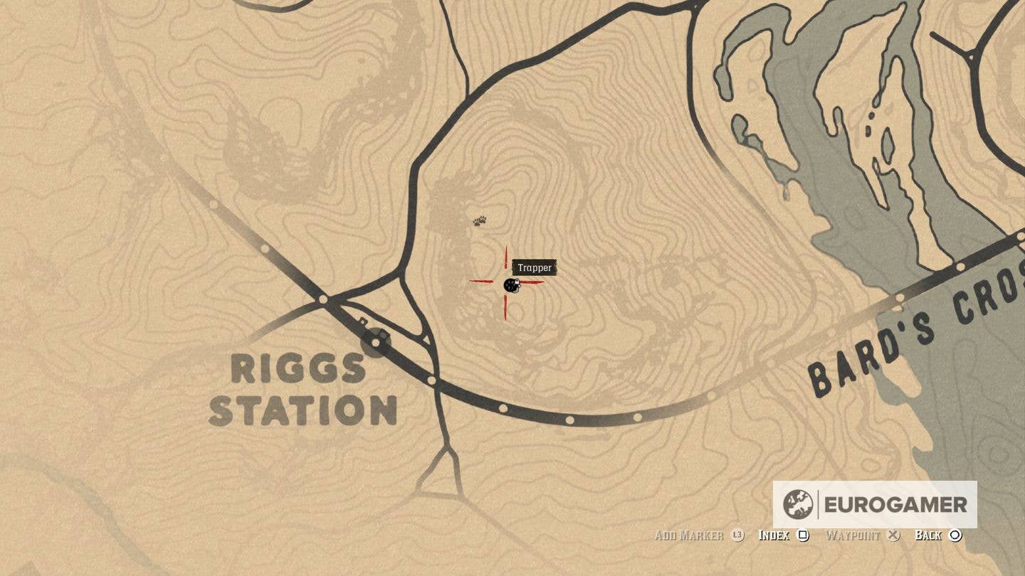 Trapper Near Rhodes Rdr2 Red Dead Redemption 2 Trapper locations - where to find the Trapper and ...