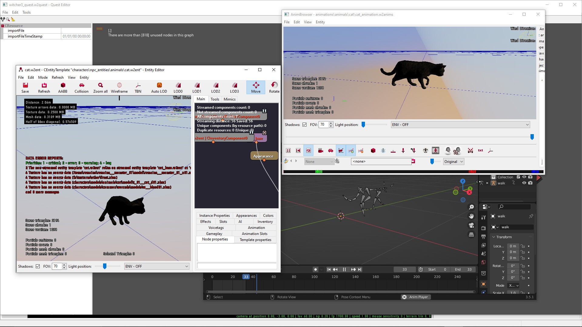Modding The Witcher 3 with the new REDkit tools. - 3