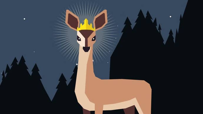Artwork for Reigns 2 showing a doe in a crown