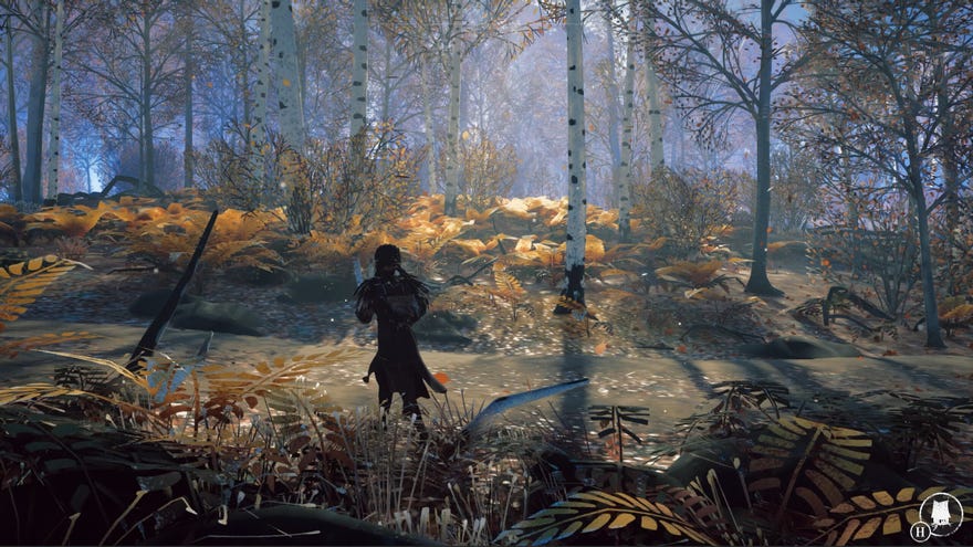 A young girl runs through a magical forest in Reka.