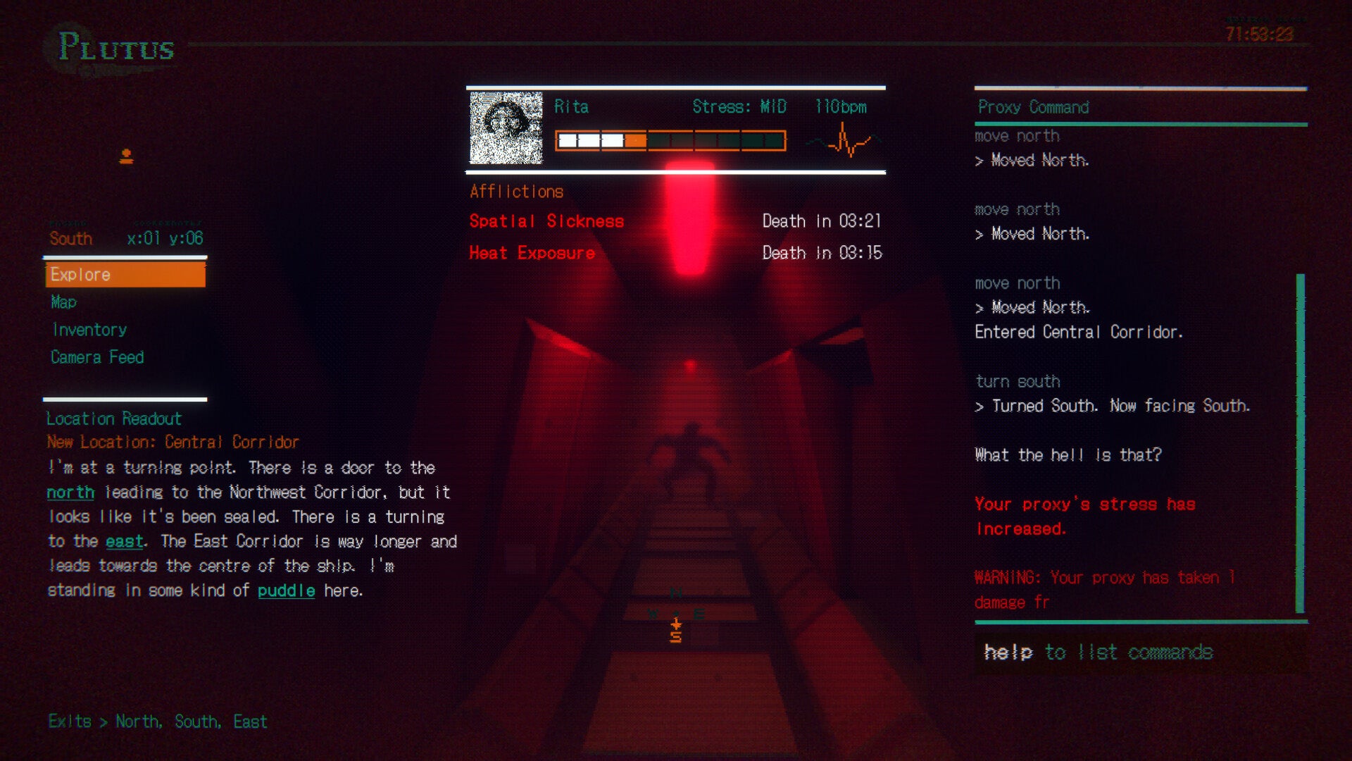 Control a human proxy on an abandoned spaceship by typing in every command or risk losing your job in Remote Control