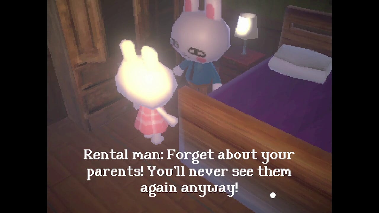 This spooky bunny horror game is free, but you can buy a cool zine to ...