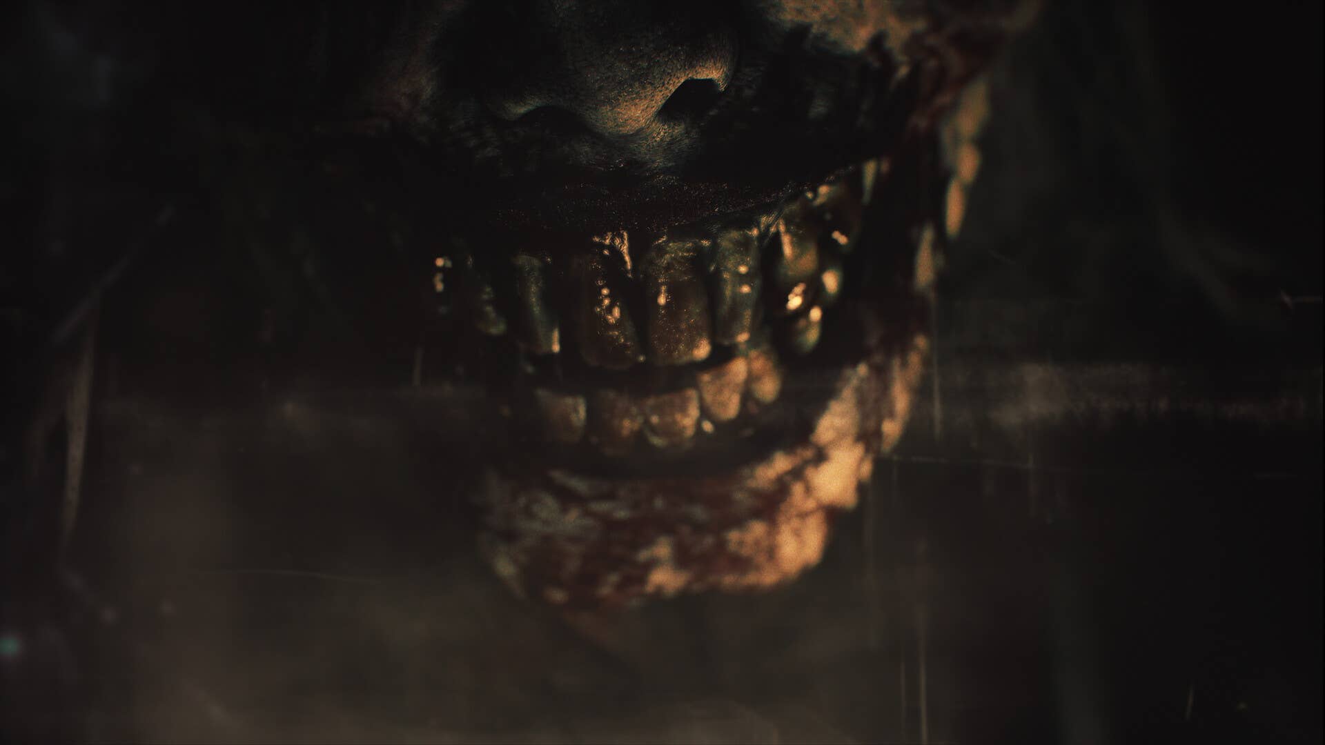Resident Evil 9 Requiem screenshot showing a big horrible monster lady's mouth