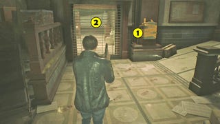 Resident Evil 2 - zaklejona skrzynka w głównym holu