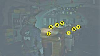 Resident Evil 2 - biurko w zachodnim biurze