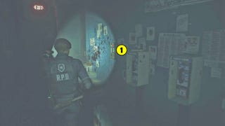 Resident Evil 2 - prysznice, para, lizacz, ładunek C4, rzeźba niewiasty (Leon)