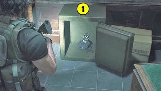 Resident Evil 3 - sejf: komisariat, zachodnie biuro