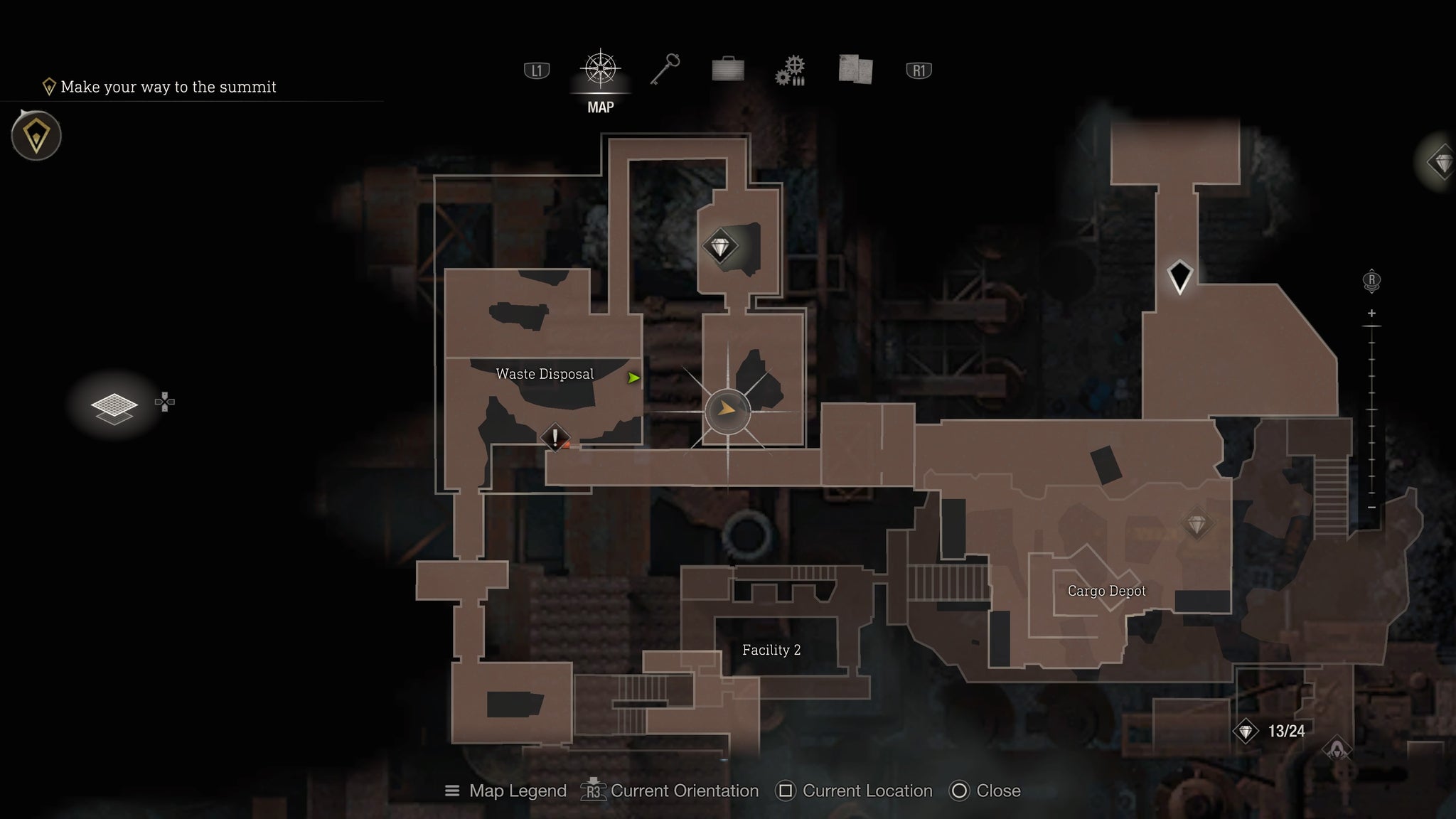 A map screenshot showing the location of the second rat for Even More Pest Control in Resident Evil 4 - 14