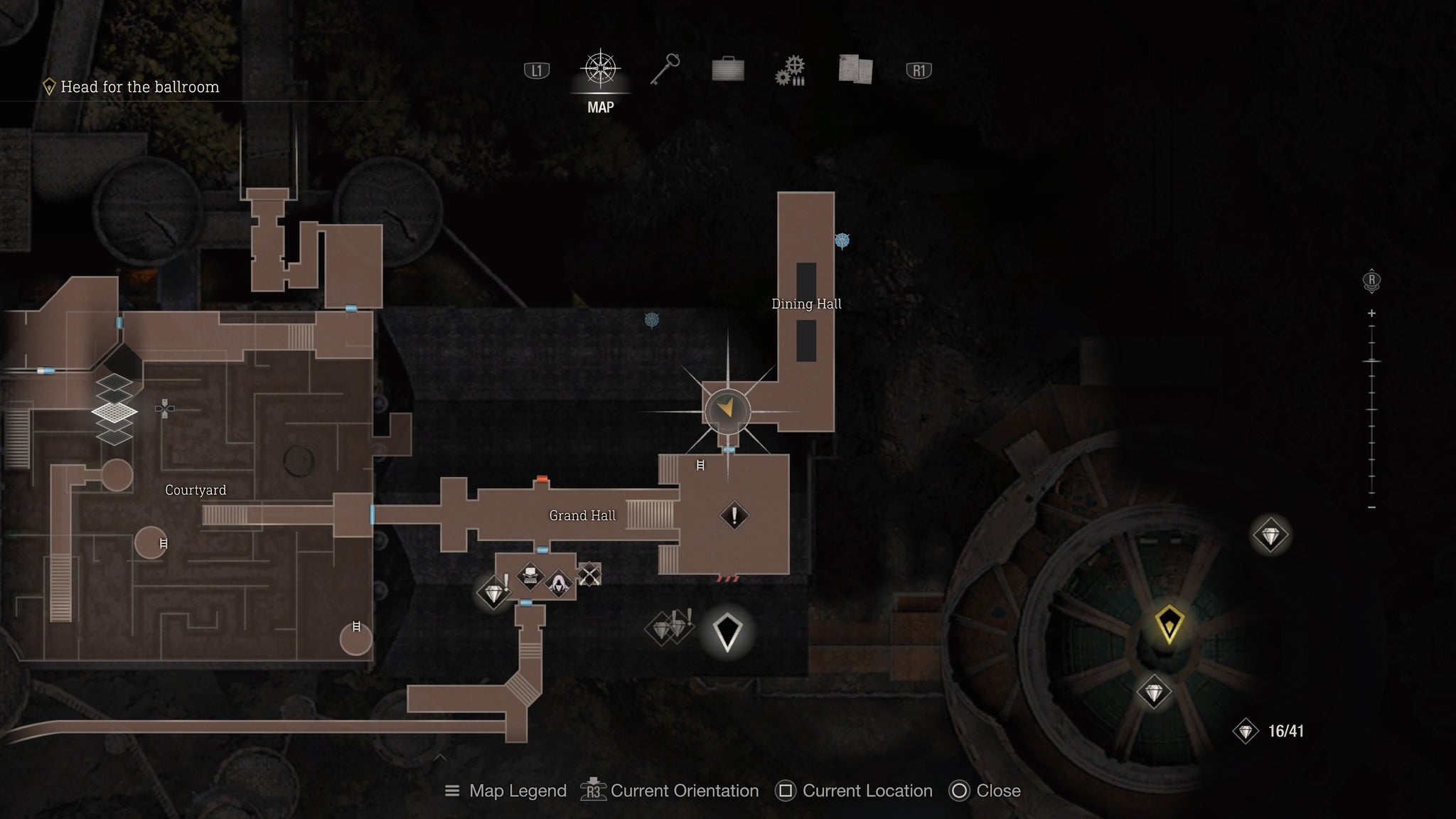 A map screenshot showing the location of the first rat for More Pest Control in Resident Evil 4 - 8