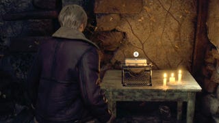 Resident Evil 4 - jak zapisać grę: typewriter, maszyna do pisania