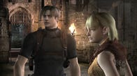 Leon and Ashley in a Resident Evil 4 screenshot.