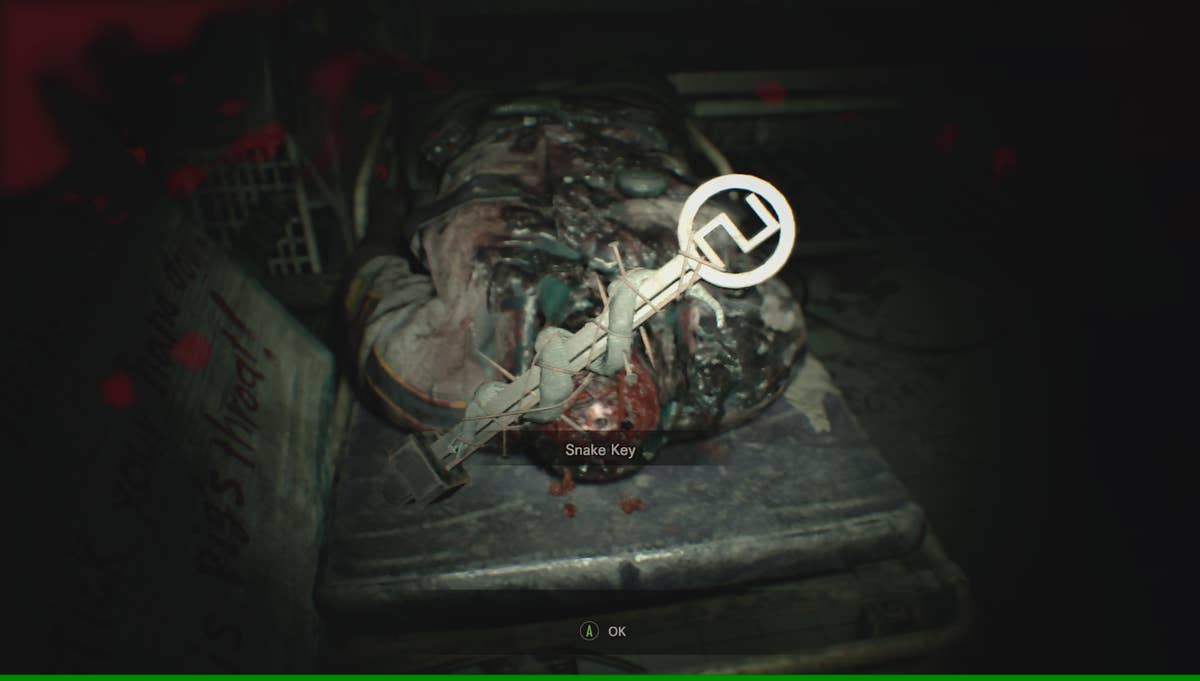 Resident Evil 7 - Detention Room secret passage, Snake Key and