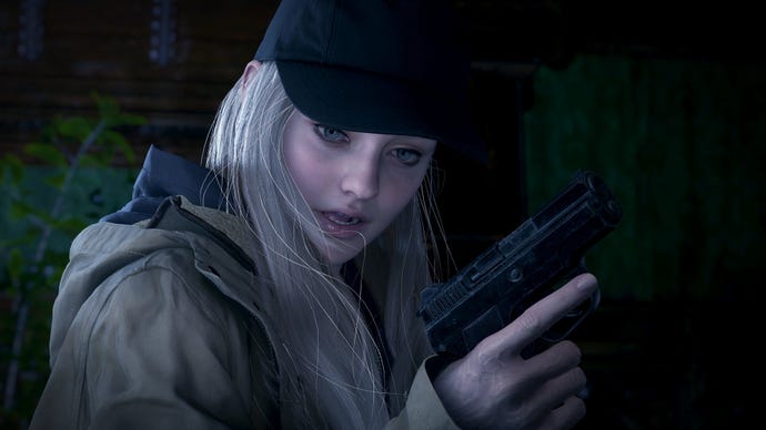 A close up of Rose from Resident Evil Village’s Shadows Of Rose DLC