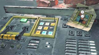 Resident Evil Village - zagadka: reservoir, panel z kolorowymi przyciskami, śluza