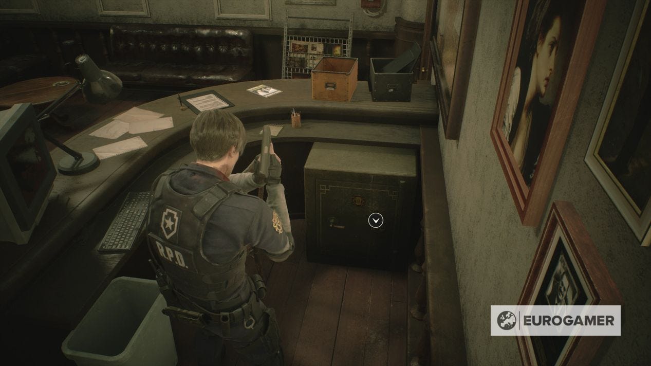Re2 Rpd Desk Safe Code Resident Evil 2 Safe Codes and Portable Safe combination solutions ...