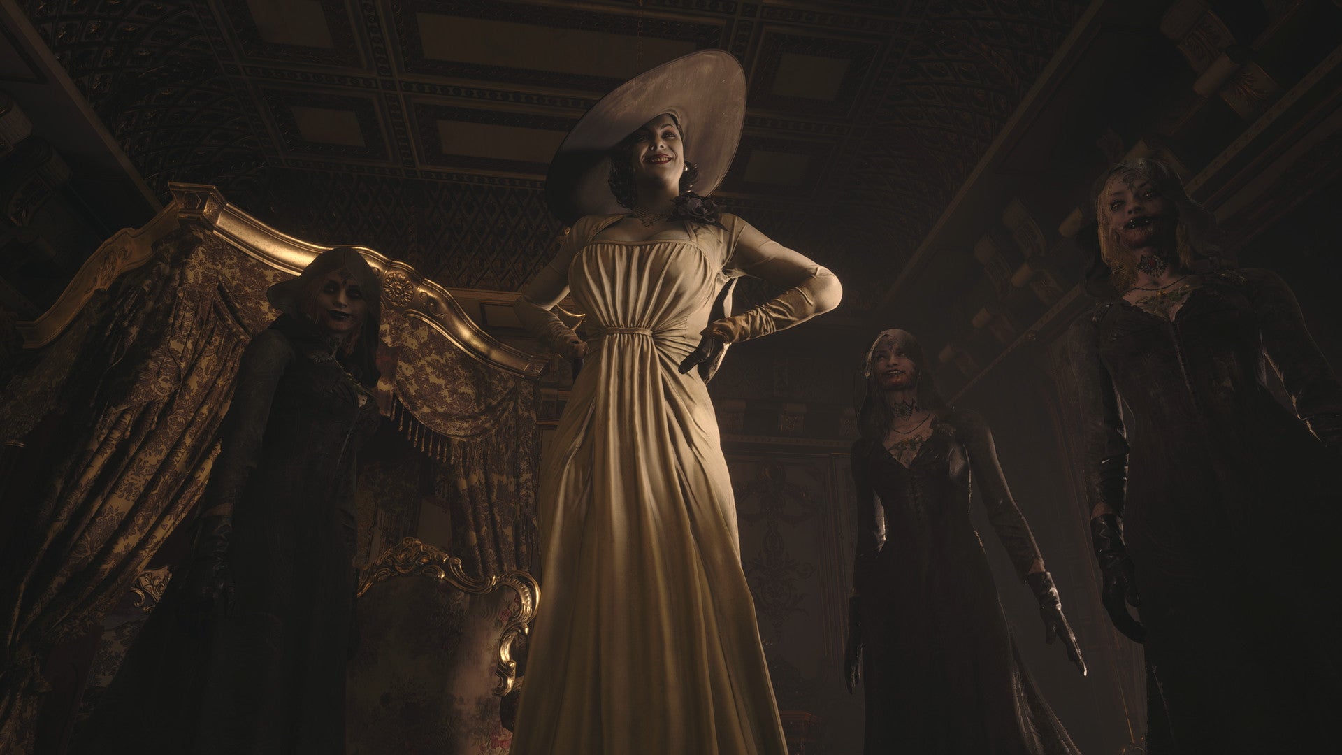 Lady Dimitrescu and her daughters in Resident Evil Village - 6