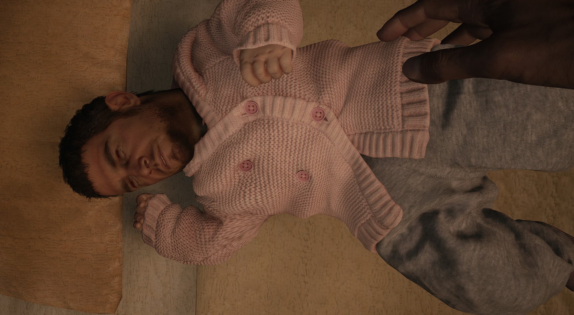 Someone replaced baby Rose with Chris Redfield in Resident Evil Village and it's horrifying