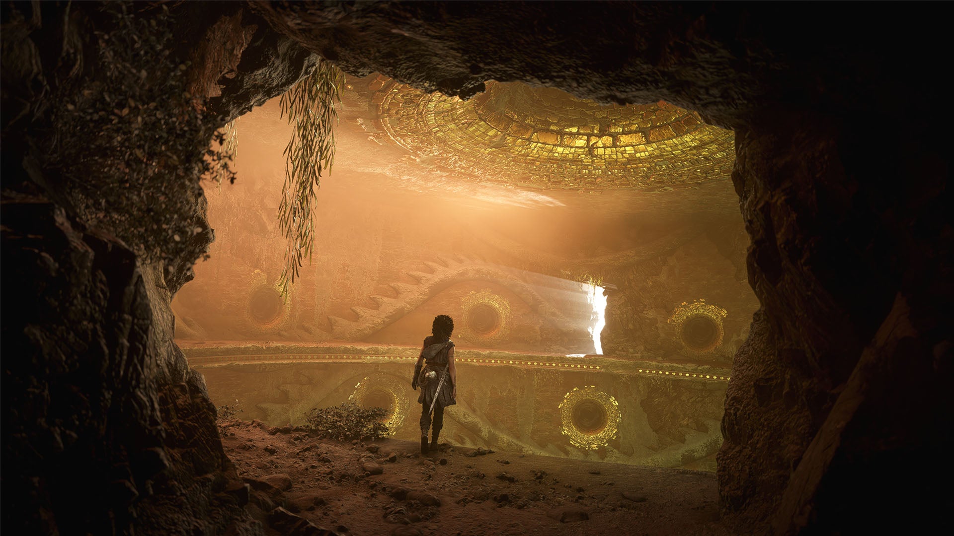 Sophia explores the Minotaur's lair in Resonance: A Plague Tale Legacy