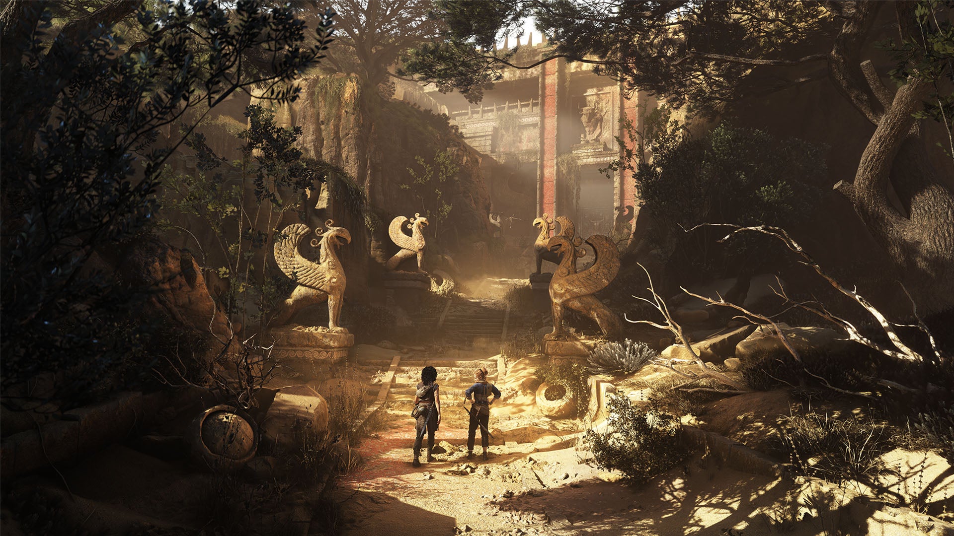 Sophia and Leni discover a temple in Resonance: A Plague Tale Legacy