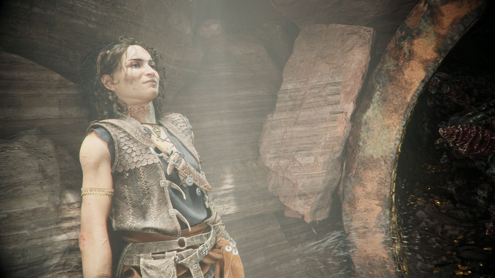 Sophia hides from a monster in Resonance: A Plague Tale Legacy