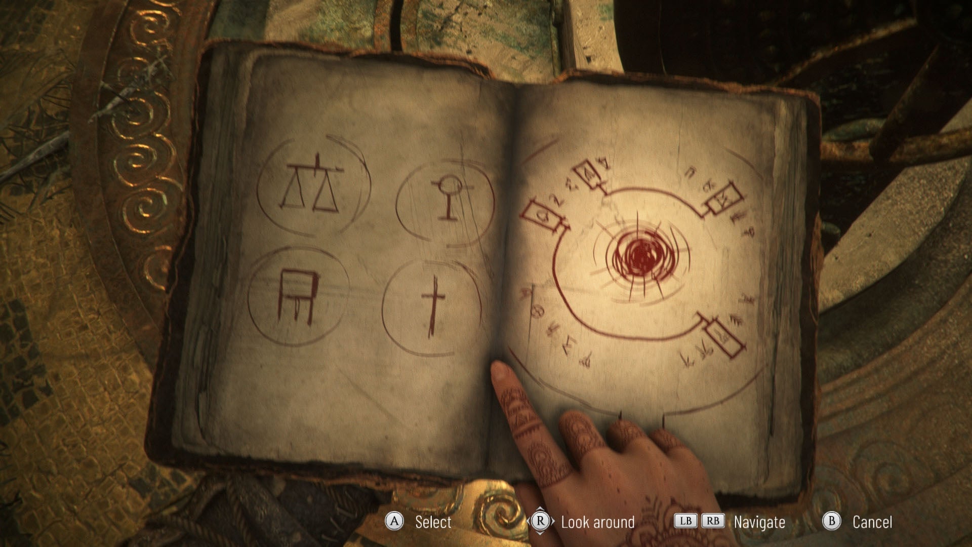 Sophia reads through her old notes in Resonance: A Plague Tale Legacy