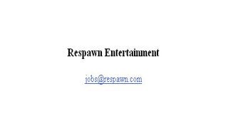 Respawn hiring for multiplatform art and audios leads