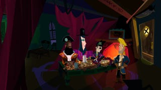 Uma imagem gameplay de Return to Monkey Island.