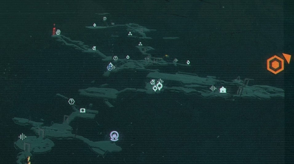 Returnal - mapa, świat 1: Zarośnięte Ruiny | Eurogamer.pl