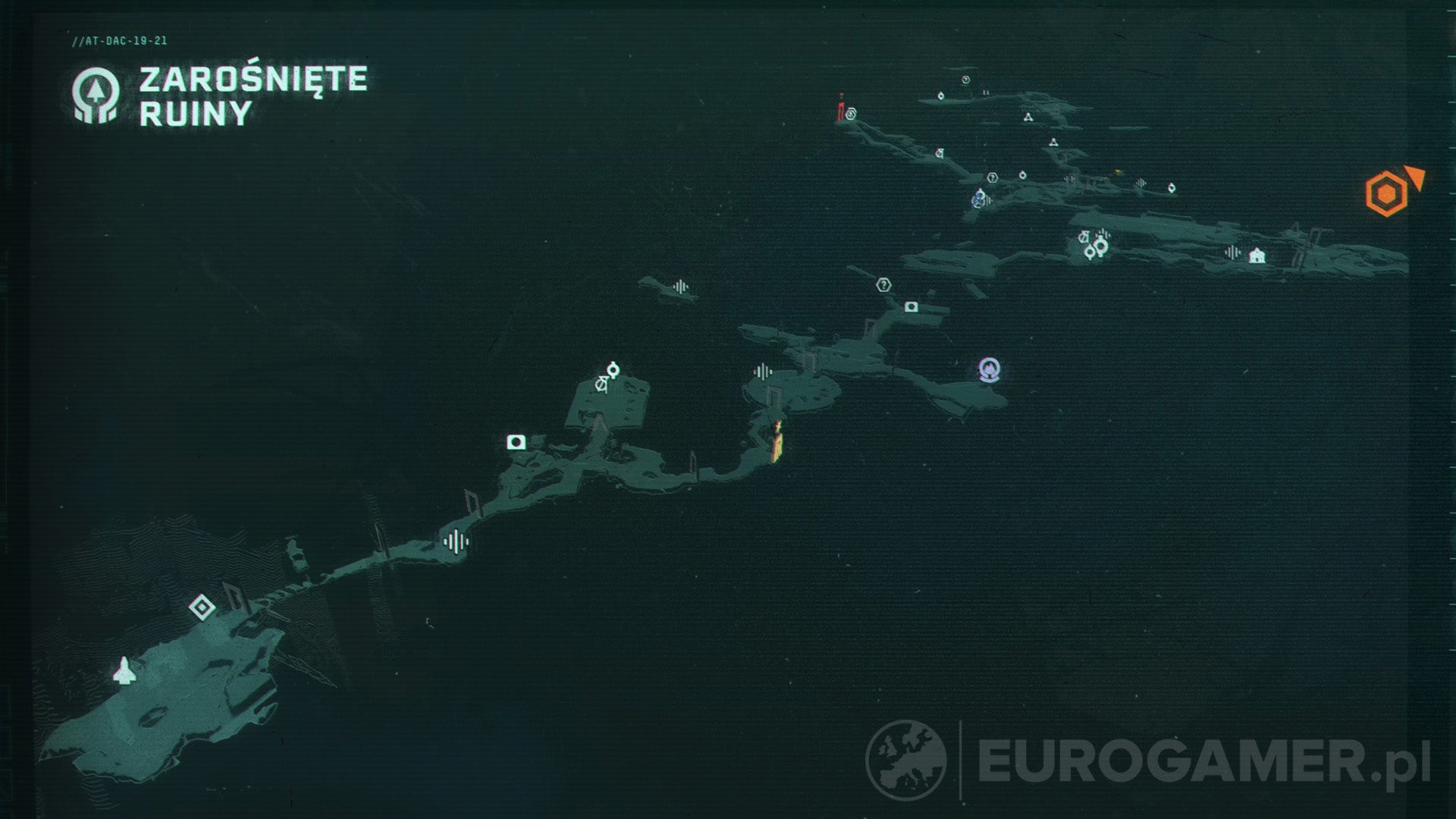 Returnal - mapa, świat 1: Zarośnięte Ruiny | Eurogamer.pl