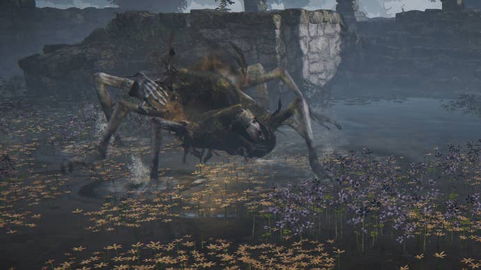 A Revenant enemy in Elden Ring.