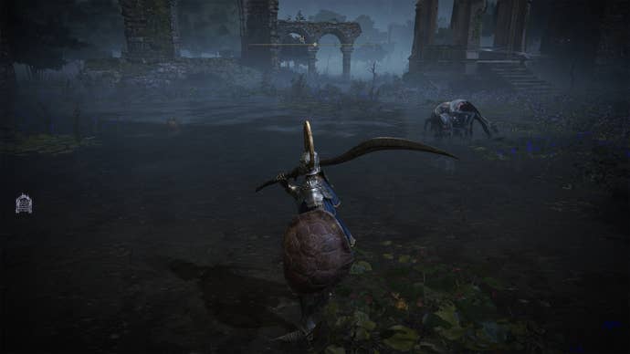 A player and a Revenant follower in Elden Ring.