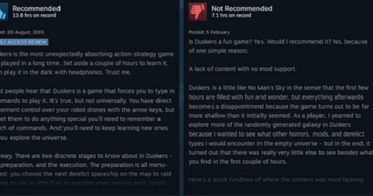 What developers think of Steam reviews | Rock Paper Shotgun