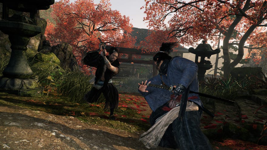 The main   quality  of Rise of the Ronin is preparing to propulsion  retired  his sword to combat  an incoming attacker.