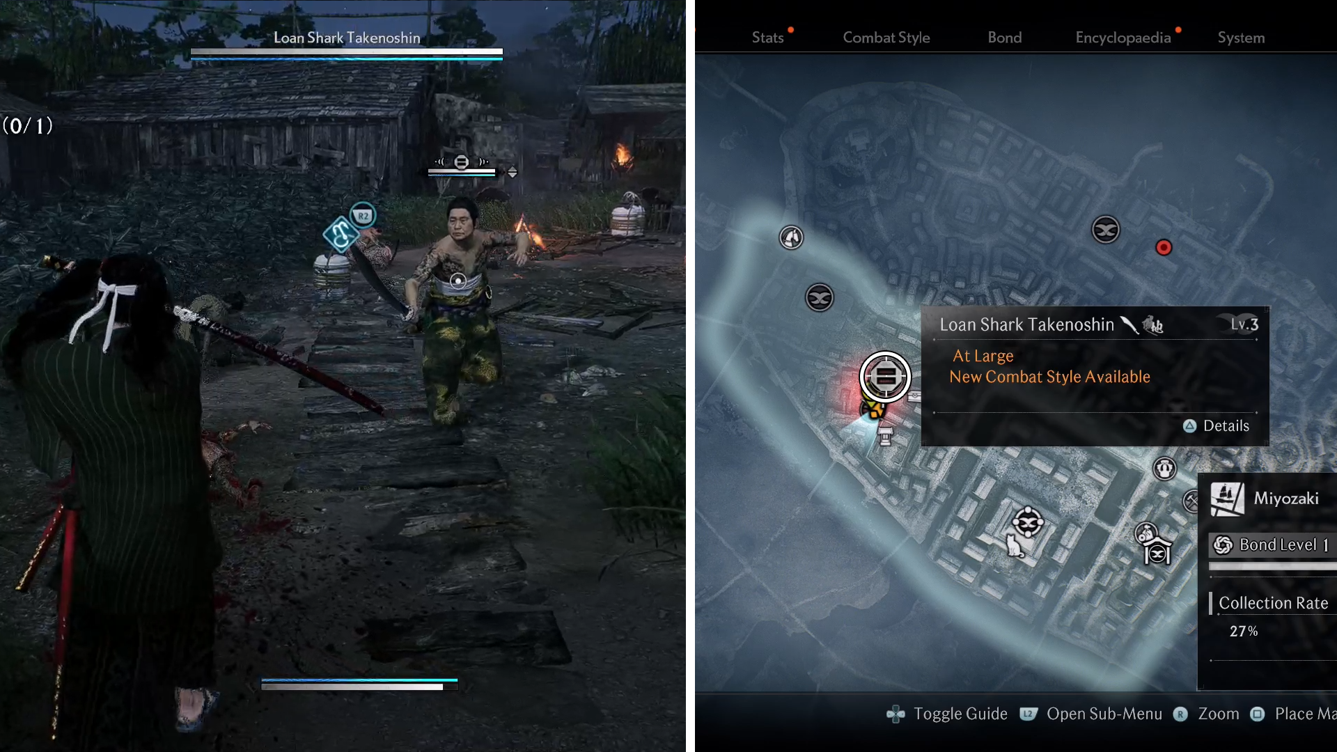 Hunt Takenoshin the fugitive in Rise of the Ronin