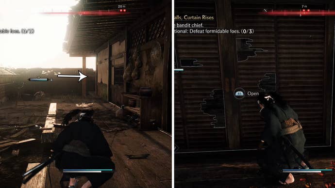 You can find the Formidable Foe by going around the building