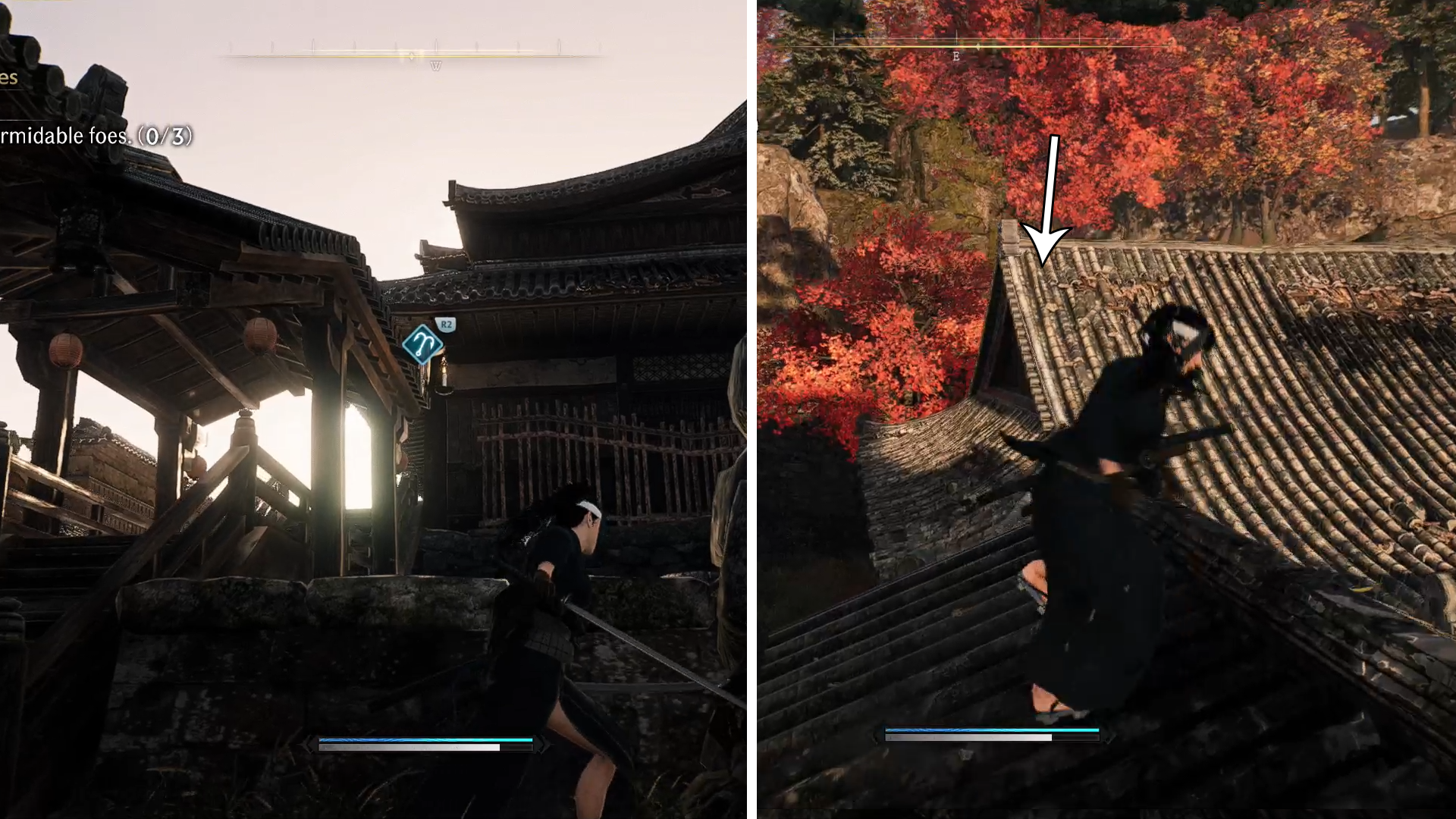 One of the Formidable Foes is in a hidden area that you can only access by climbing the buildings