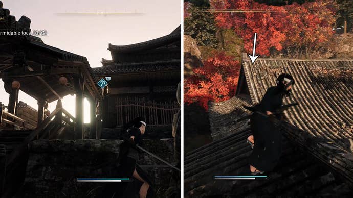 One of the Formidable Foes is in a hidden area that you can only access by climbing the buildings