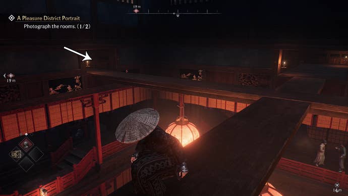 The second spot is easier to reach, just go through the opening on the south side.