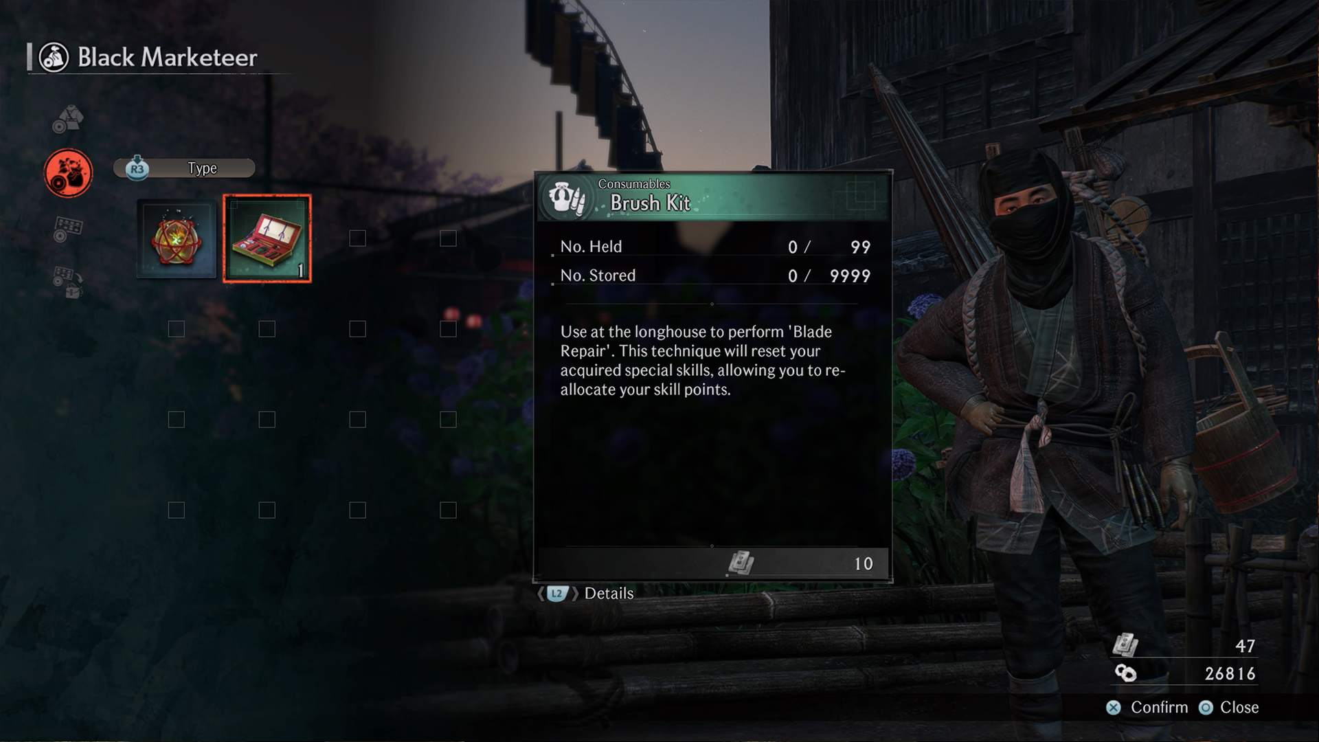 You can buy Brush Kits from a specific NPC to respec