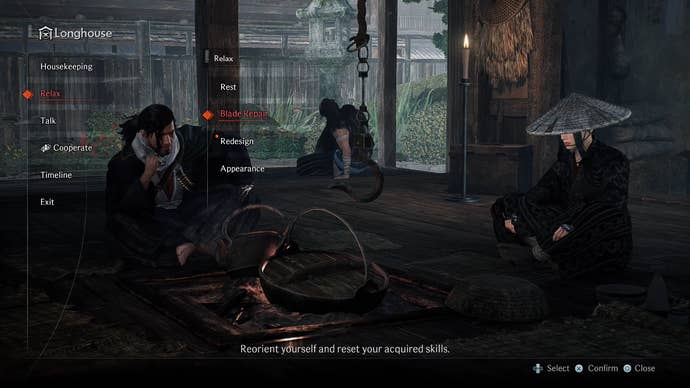 To respec your character, you need to first unlock the longhouse in Rise of the Ronin