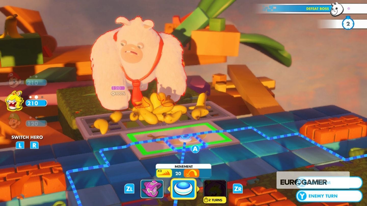 Mario Rabbids: Rabbid Kong boss fight - How to beat the Rabbid Donkey ...
