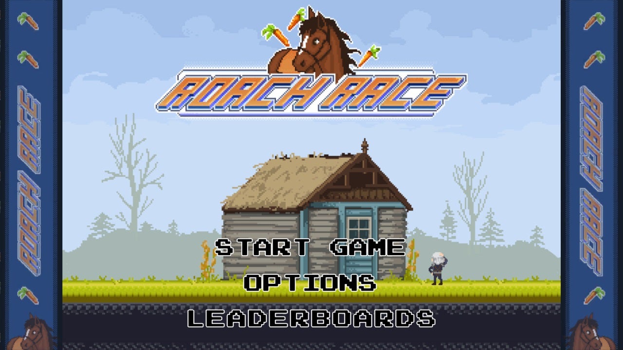 Roach Race opening menu