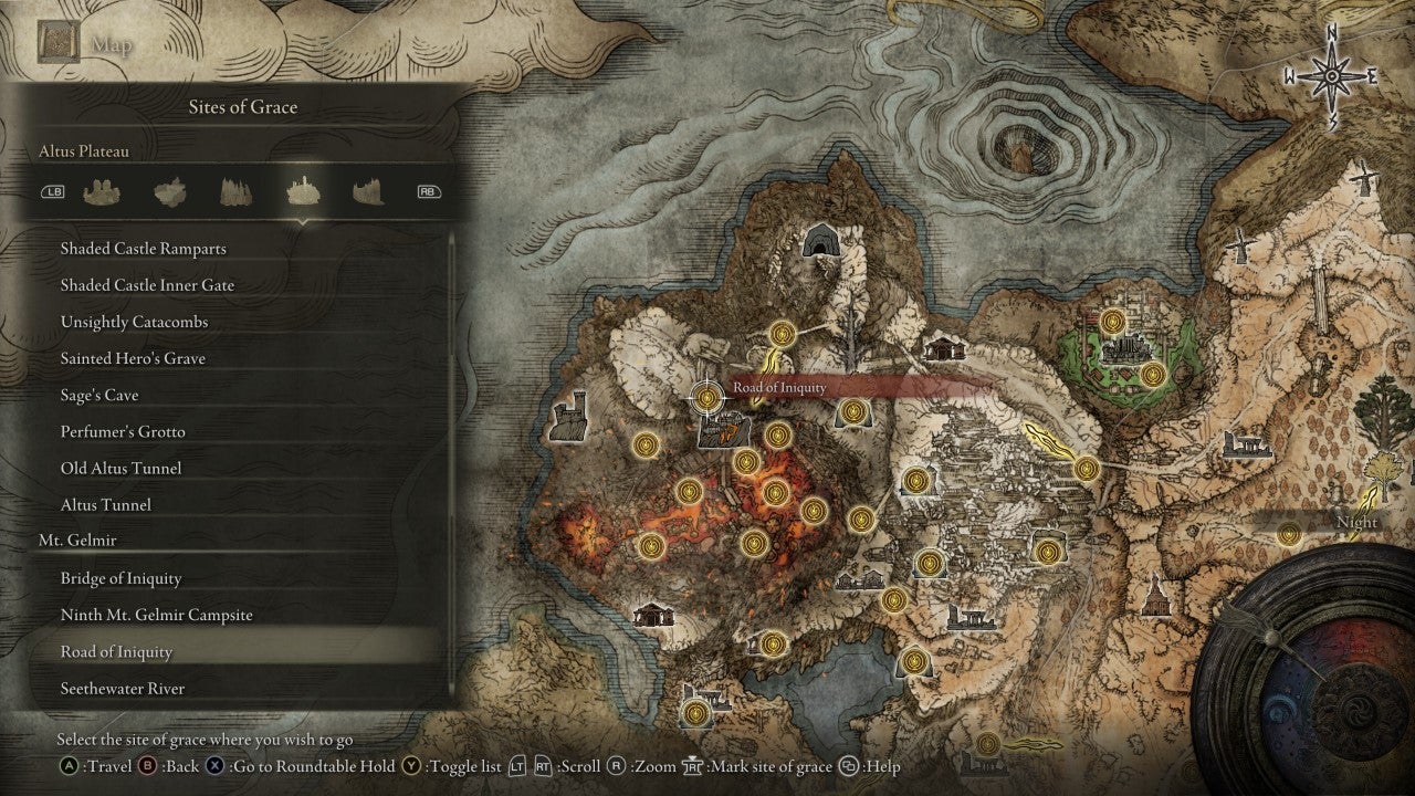 Road of Iniquity Grace in Elden Ring