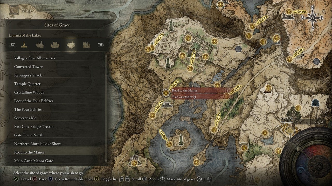 Road to the Manor Grace in Elden Ring