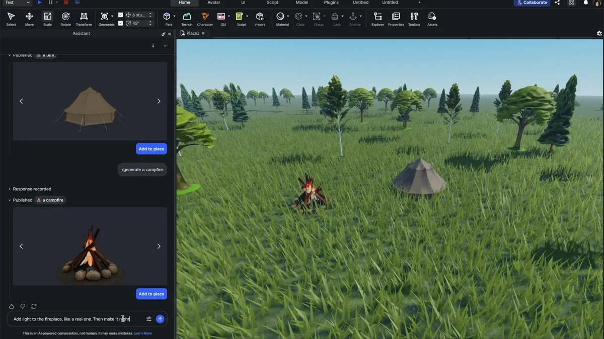 Roblox releases agentic AI tools for creators, promising ability to "build a game with a single prompt"