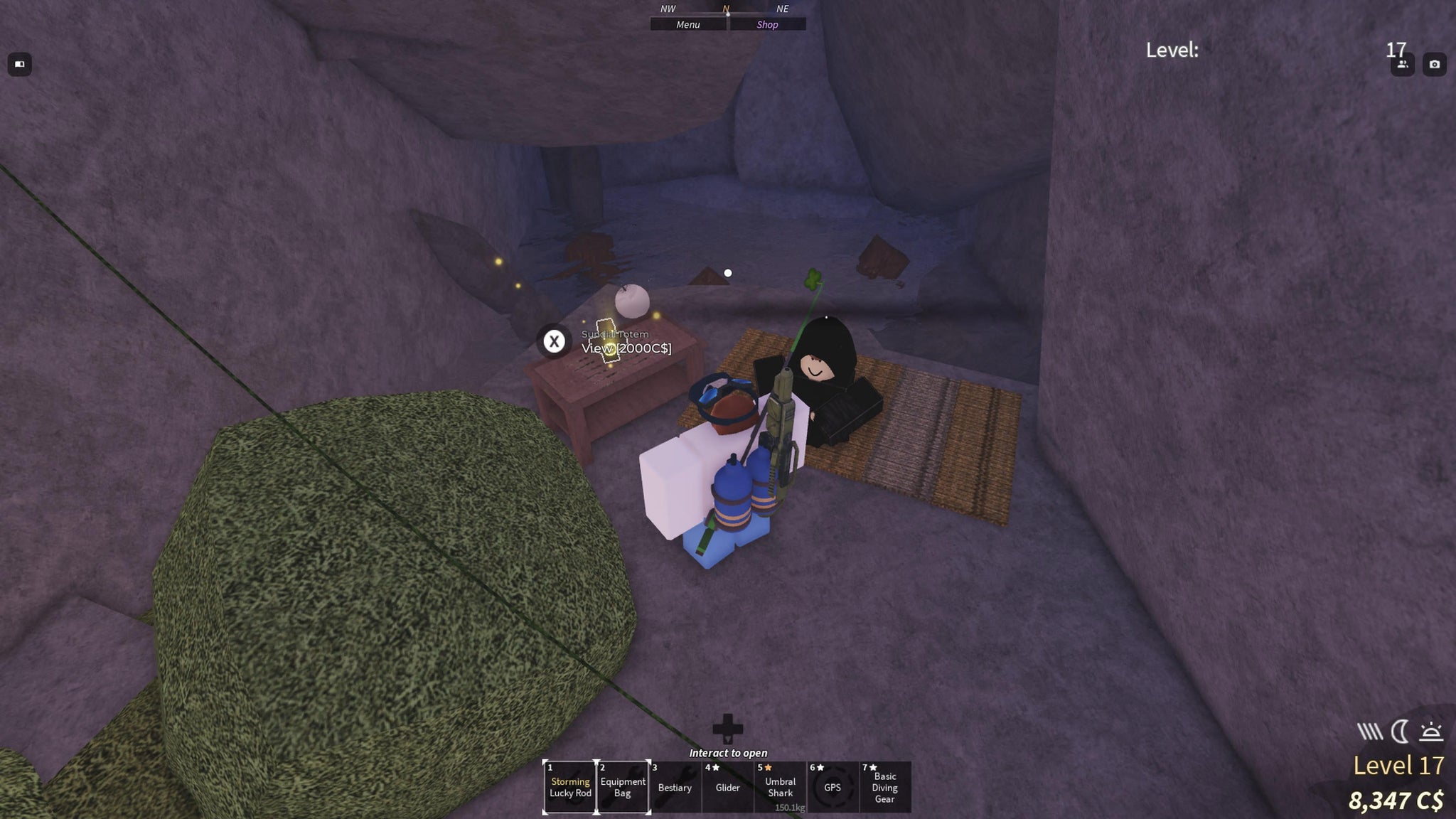 The merchant selling the Sundial Totem in Fisch. - 8