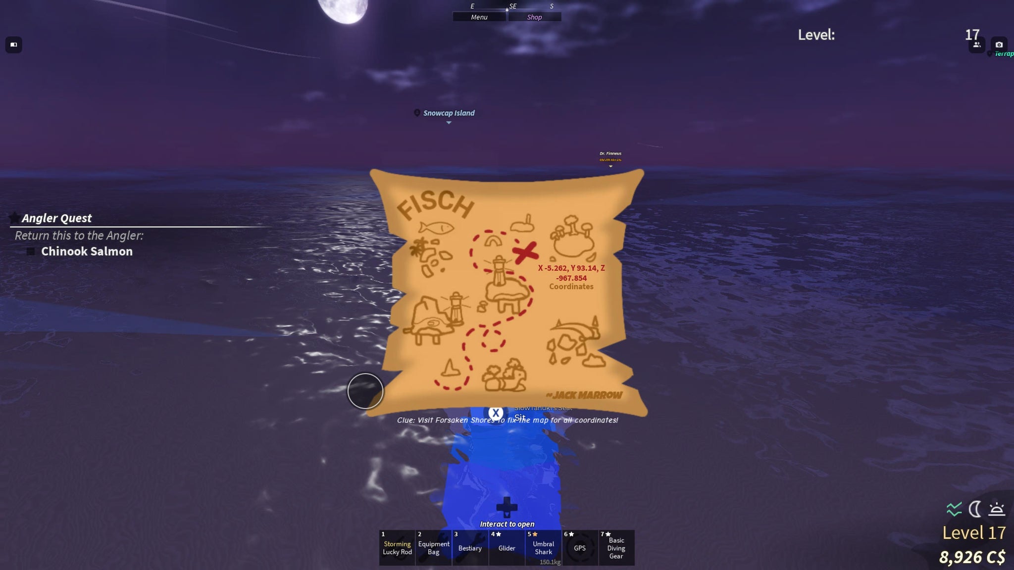 A fully fixed treasure map in Fisch. - 5