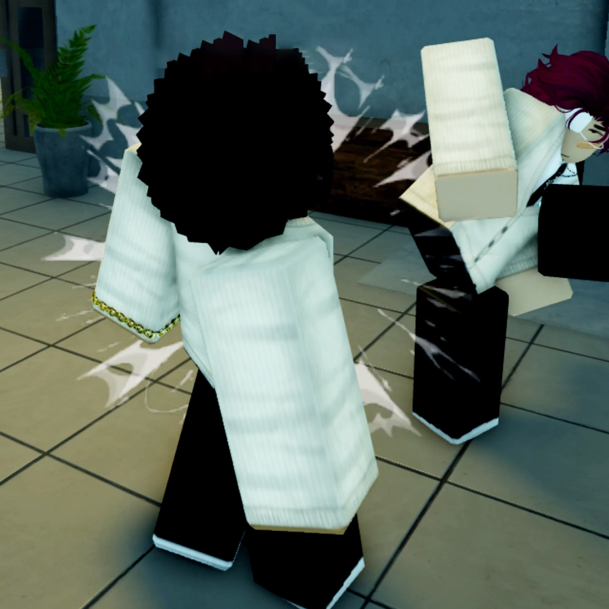 Combat between characters in Gakuran
